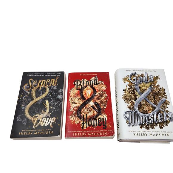 Serpent & Dove Complete Trilogy Shelby Mahurin Blood & Honey Gods & Monsters - Picture 2 of 13